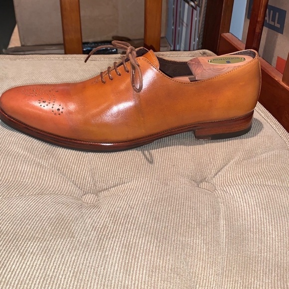 Whole Cut Buffalo Leather Oxford Dress Shoe. - Picture 9 of 13
